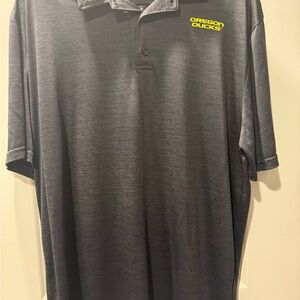 Fanatics Gray Polo Shirt with Oregon Logo